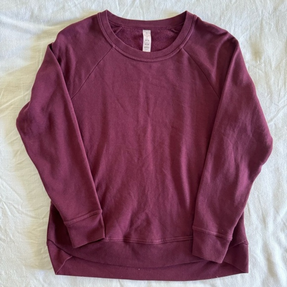Balance collection burgundy athletic sweatshirt